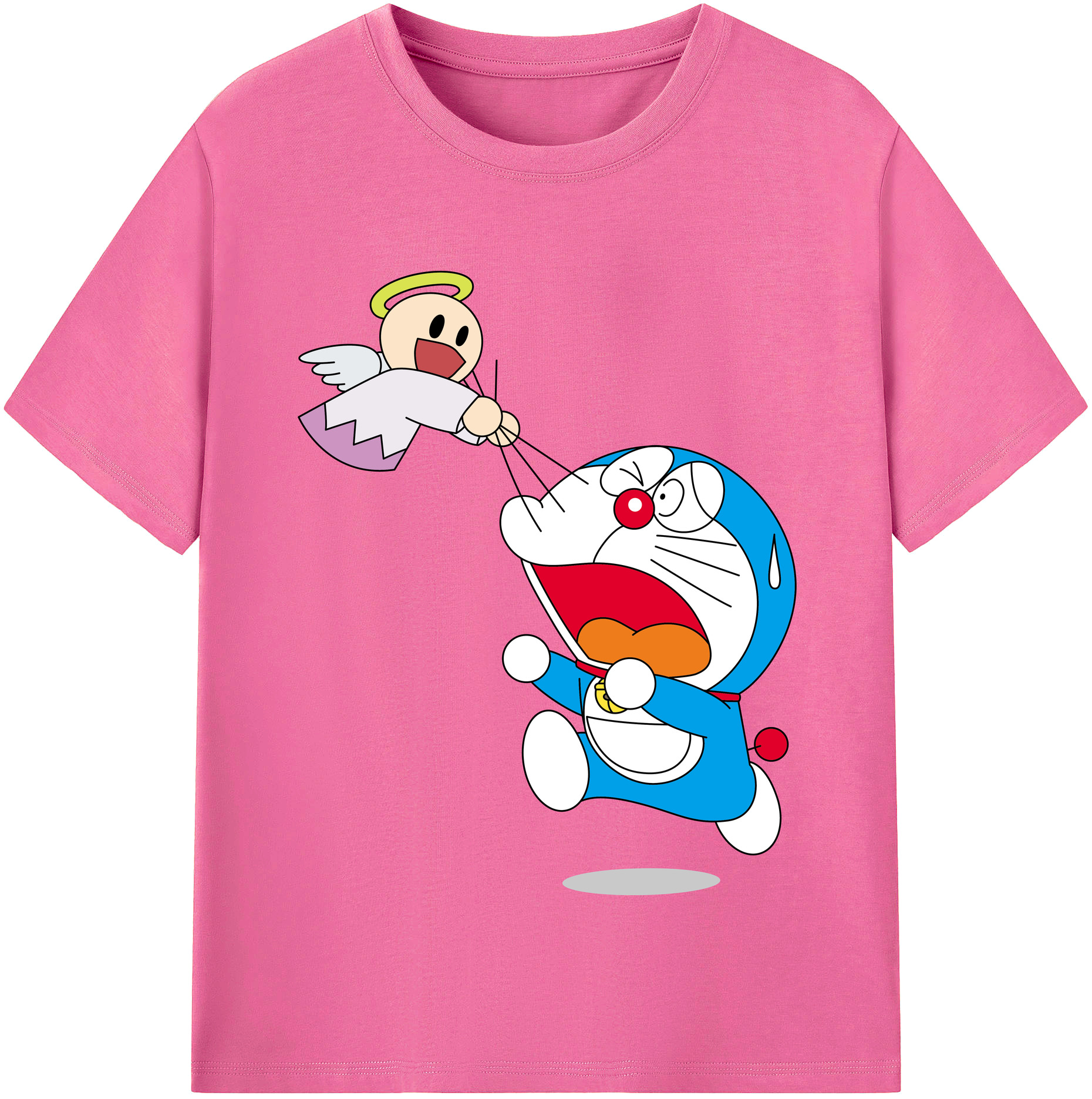 （画像用） ドラえもん Doraemon レディースカジュアルプリントTシャツ（綿100％）